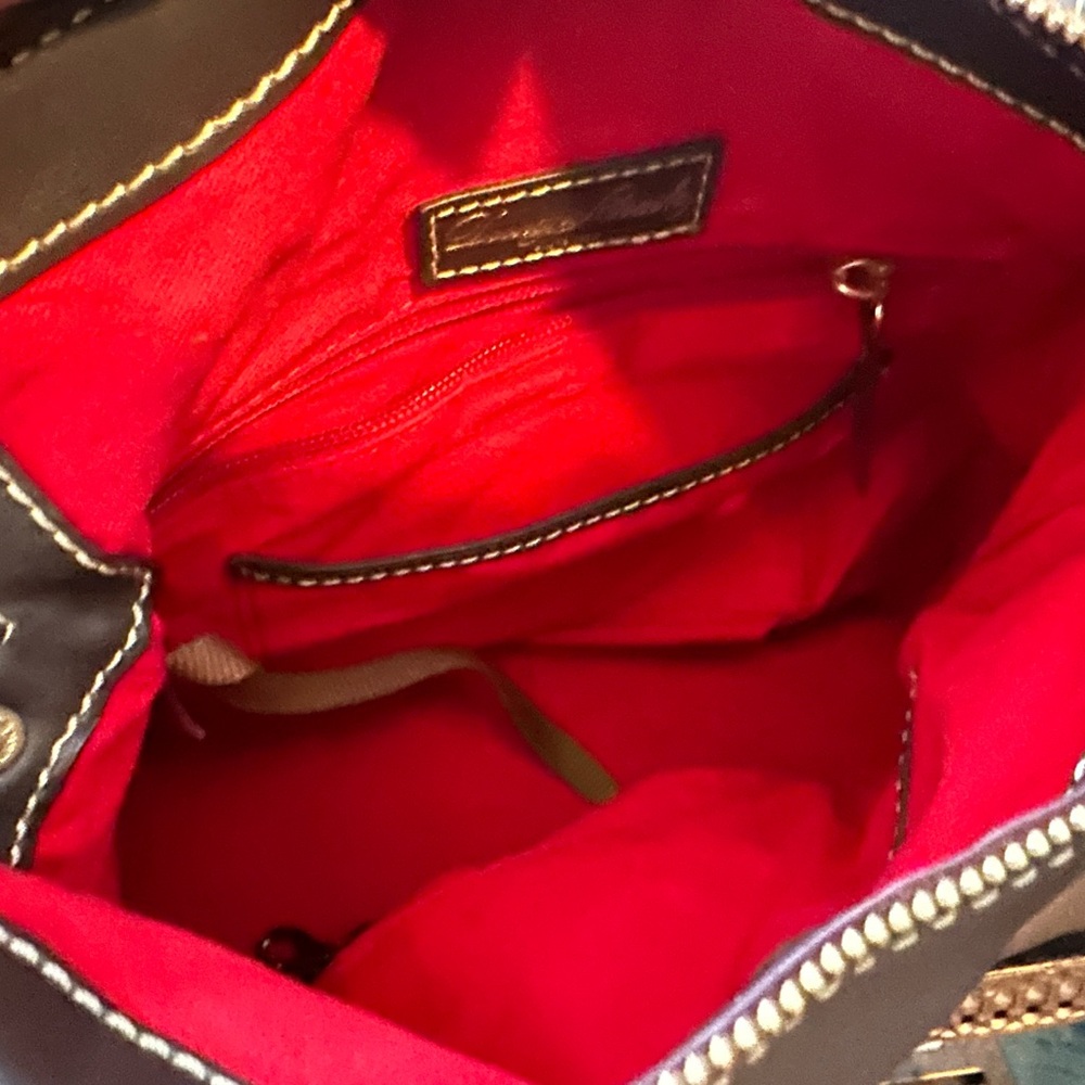 Dooney & Bourke Dark Brown Leather Shoulder Bag - Picture 8 of 8